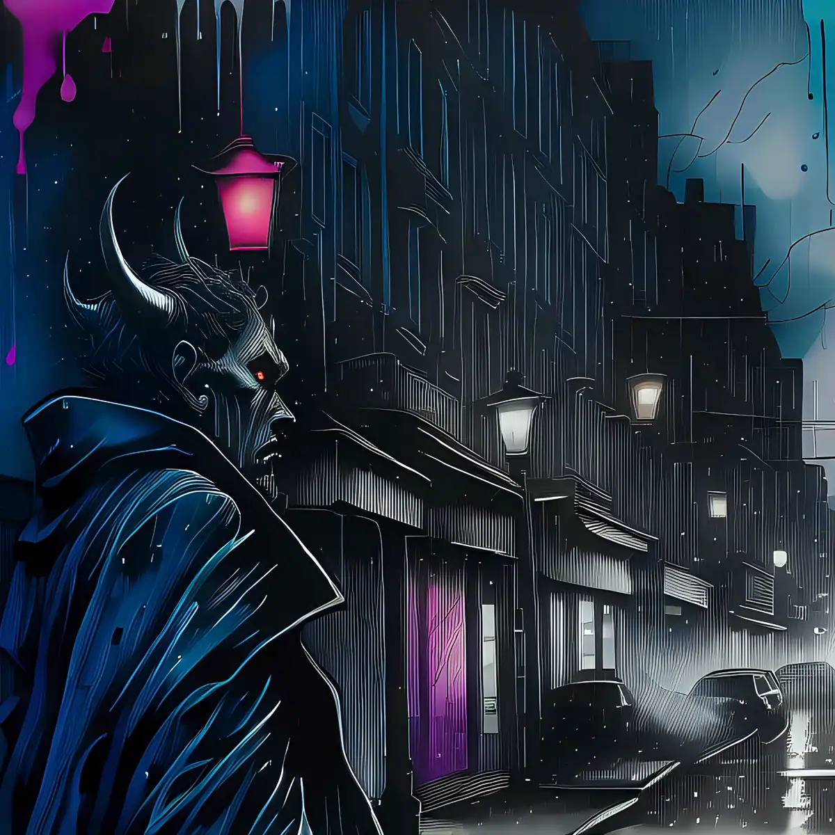 Bad Bill Evil Spirits walking the streets at night