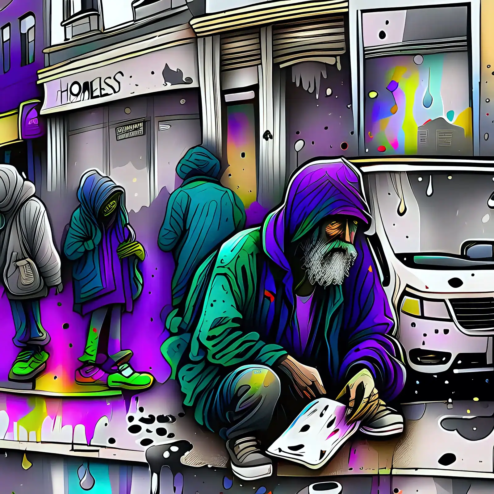 Homeless Homeless struggle to find food