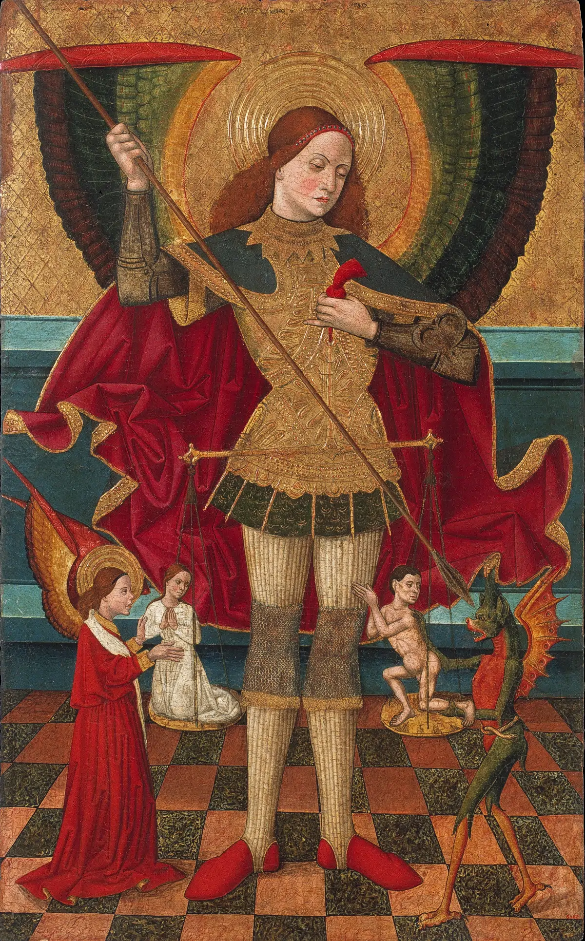 Saint Michael Weighing Souls Saint Michael Weighing Souls by Juan de la Abadía, The Elder