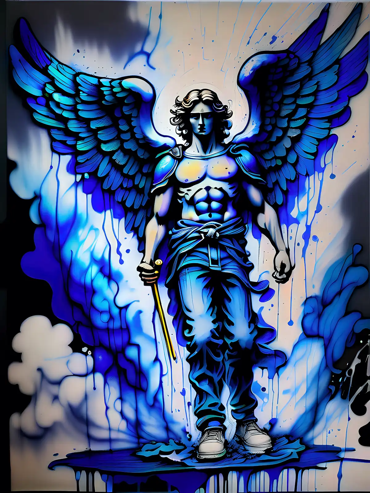 St. Michael the Protector of the Church St. Michael the Archangel is an exceptionally strong angel with purple glow who protects and defends people who love God